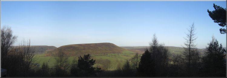 Easterside Hill seen from the viewpoint on Newgate Bank