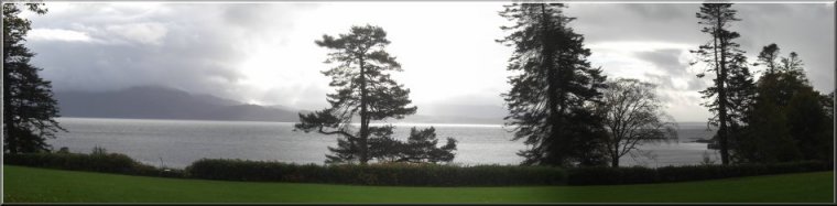 Looking across the sound of Sleat from the Clan Donald Centre at Armadale