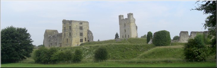 Helmsley Castle from the Drive into Duncombe Park