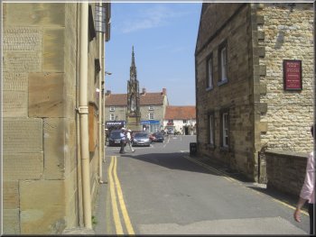 Heading back to the market place in Helmsley