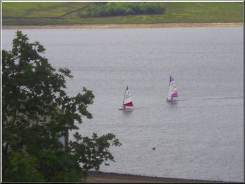 Sailing on the reservoir