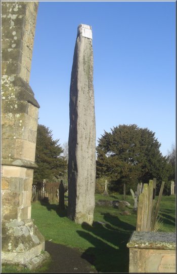 The 7.6m high monolith at Rudston church