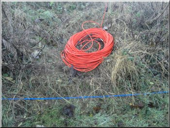 There were masses of cabling for a seismic survey