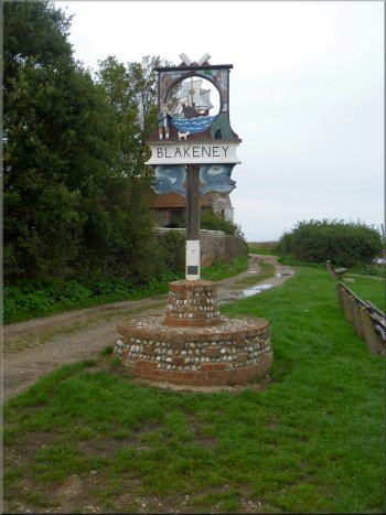Villages along the coast all have signs in this style