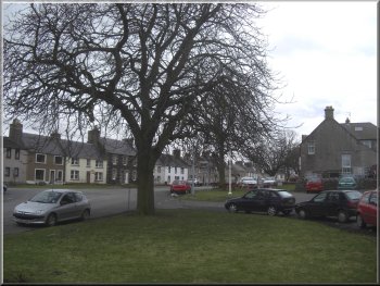 The green in Town Yetholm where we had parked