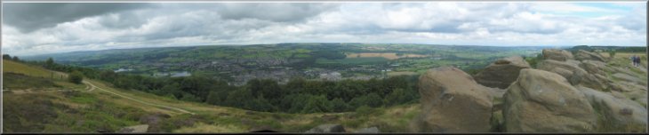 Looking over Otley from the Surprise View