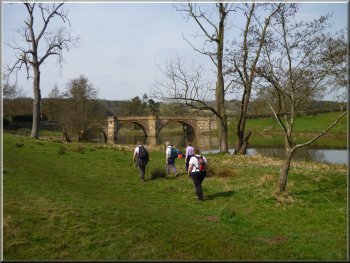 Approaching the road at Kirkham Abbey