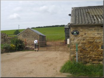 Start of the path through Scawling Farm
