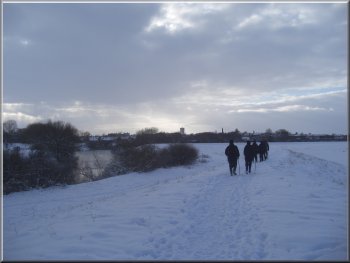 Path along the top of the R. Ouse floodbank