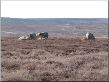 The three &quot;Hanging Stones&quot; at map ref. SE623922