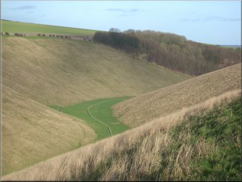 View along Horse Dale open access valley