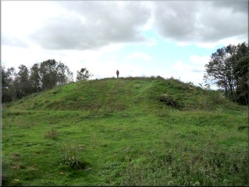 Remains of the Motte & Bailey castle at Cropton
