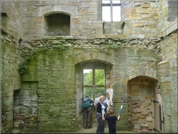 Inside the Marmion Tower at West Tanfield 