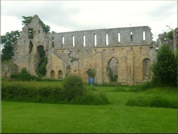 The ruins of Jervaulx Abbey