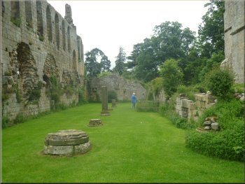 The ruins of Jervaulx Abbey