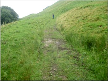 The track up to the moor top