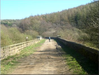 The track across the head of the reservoir