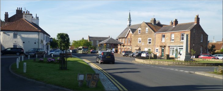 Looking back to the market square in Easingwold as we started our walk
