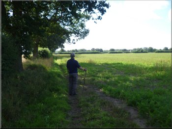 Path across the fields from Raper Lane