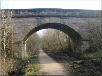 Bridge over the old railway bed
