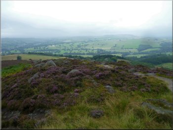 Looking back over Wharfedale from Beamsley Beacon