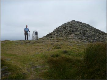 Cairn & trig point on Beamsley Beacon