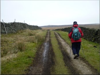 Continuing along the moorland track from Eller Edge Nook