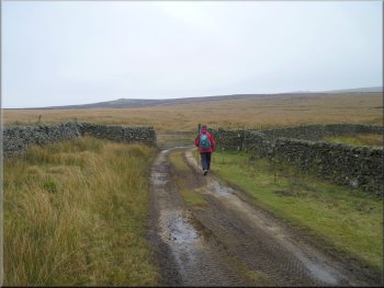 Continuing along the moorland track from Eller Edge Nook