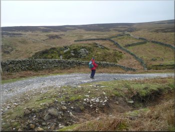 Dropping down to cross the head of Harden Gill
