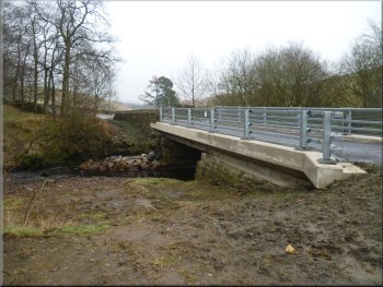 Newly reconstructed bridge over the River Washburn