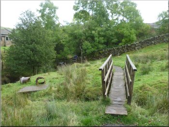 Another footbridge on the path to Barley