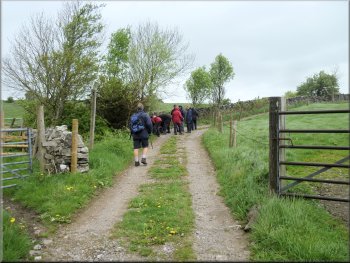 Stile off the lane to the Priestcliffe Lees nature reserve