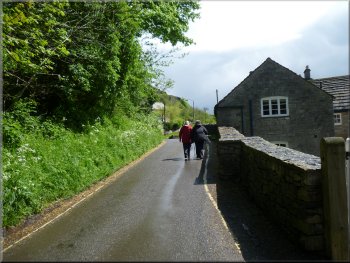 Road along the valley from Cressbrook