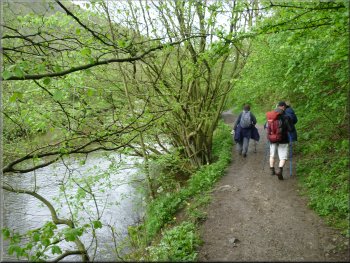 Path along Monsal Dale by the River Wye