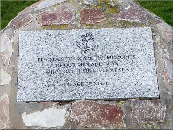 The fishermen's memorial in Portknockie
