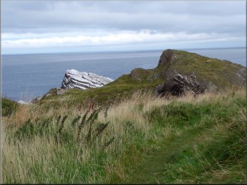 Approaching the cliff top path
