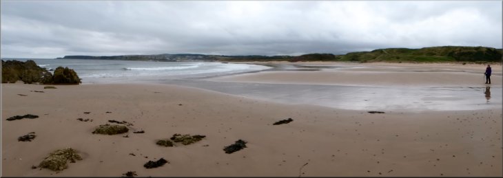 The beach in Cullen Bay at low water