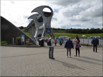 Our first proper view of the Falkirk Wheel