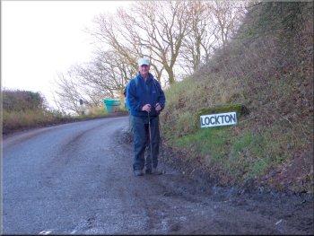 Lockton boundary sign at the top of the hill