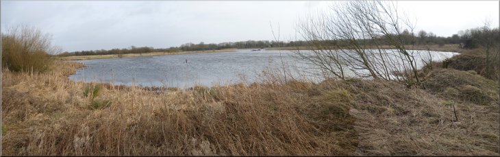 One of the lakes at the Staveley Nature Reserve near Boroughbridge