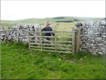 At map ref. SD 937 644 we turned right through a field gate
