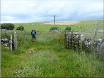 Path to Bordley along the field edge