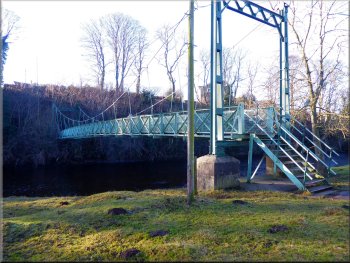Pedestrian suspension bridge over the River Wharfe