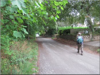 Setting off from Burley Station along Hag Farm Road