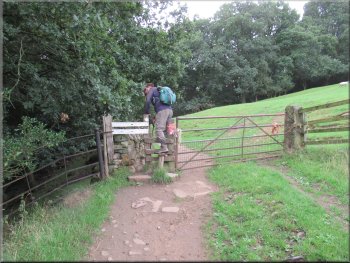 Stile to the field path from Hag Farm