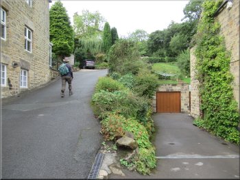 The driveway up to Moor Lane