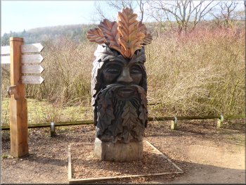 Green Man sculpture as we left the visitor centre