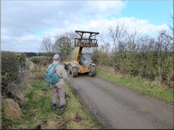 The only traffic on Westfield Lane was farm machinery