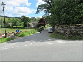 Turning right just over the bridge to Bouthwaite