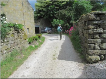The Nidderdale Way goes along this farm access track